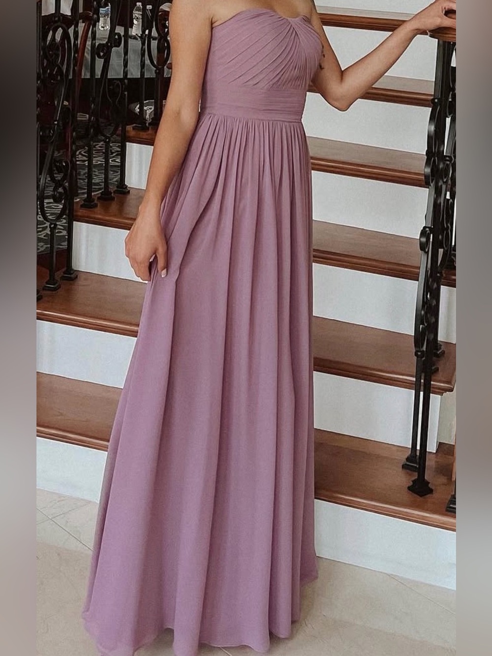 Beautiful Azazie bridesmaid dress in the Wisteria purple/grape color.